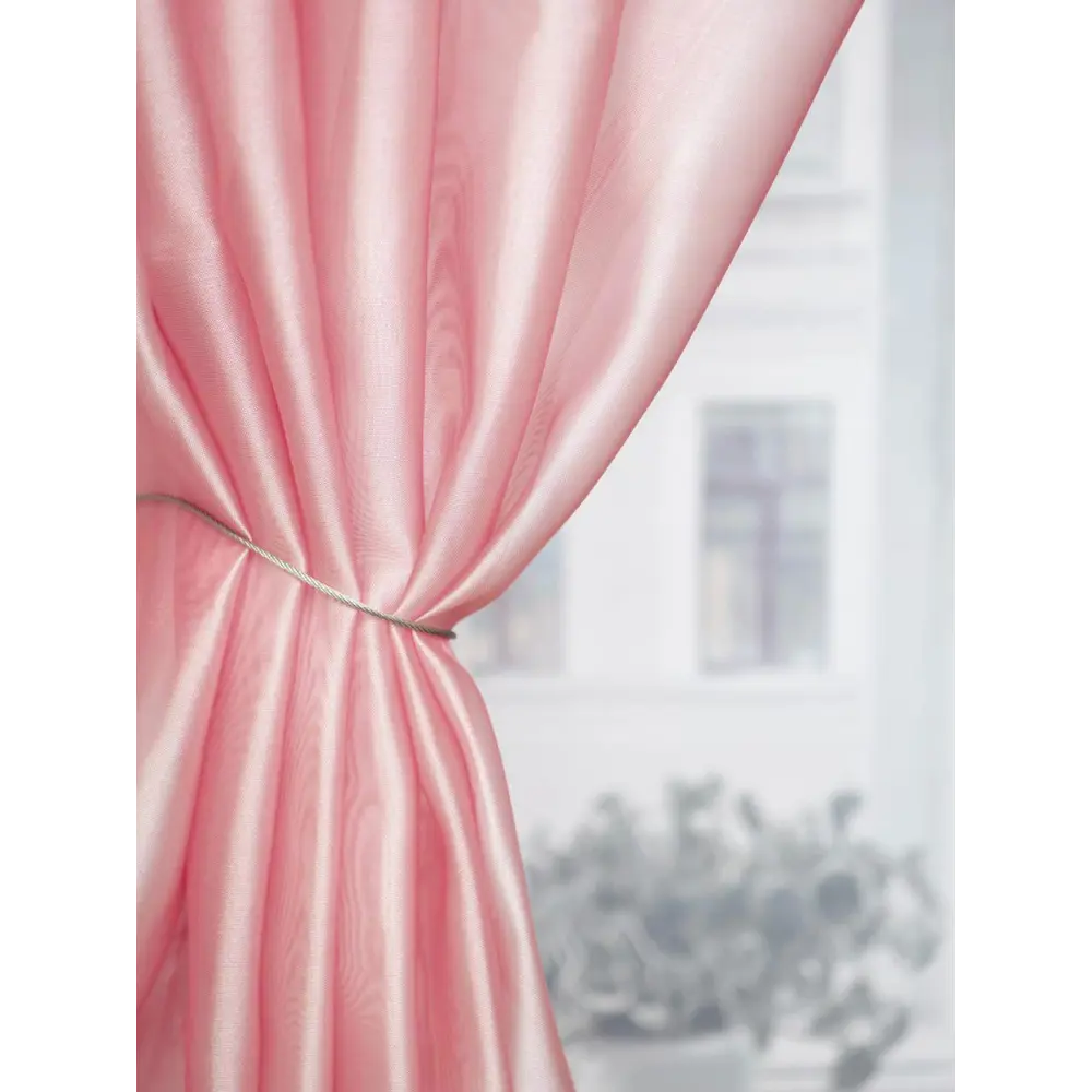Фото 8 Тюль на шторной ленте Микровуаль 400x270 см цвет розовый Фото 8 Тюль на шторной ленте Микровуаль 400x270 см цвет розовый