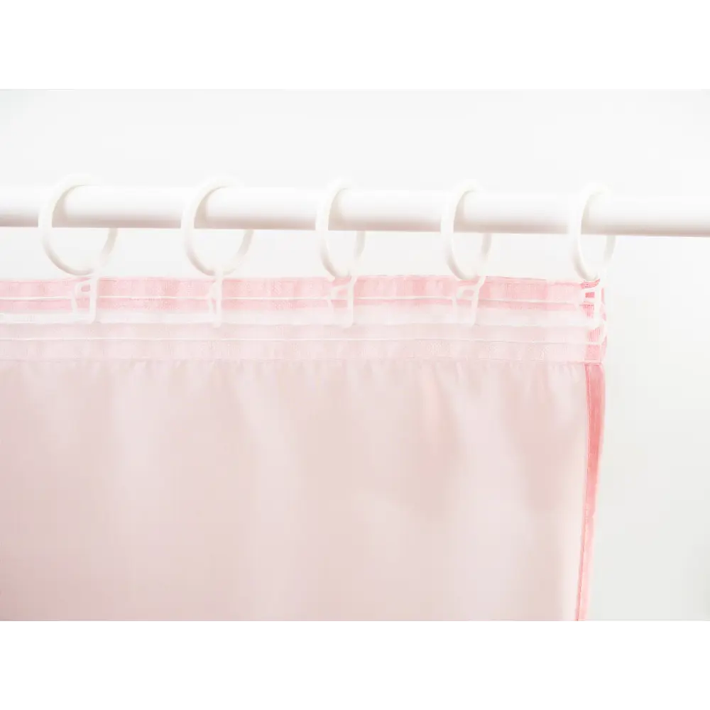 Фото 14 Тюль на шторной ленте Микровуаль 500x270 см цвет розовый