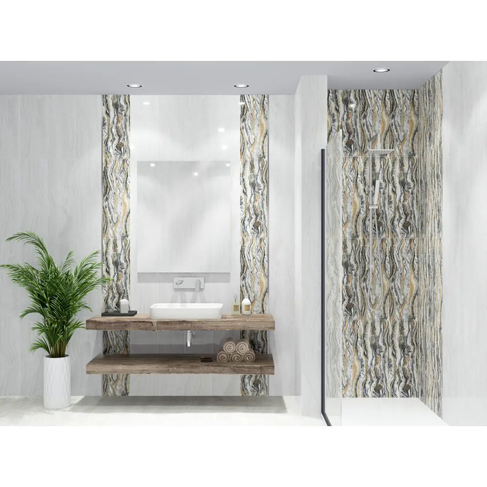 Фото 3 Плитка настенная Gala 24.2x70 см 57.12 м2, цвет белый Фото 3 Плитка настенная Gala 24.2x70 см 57.12 м2, цвет белый