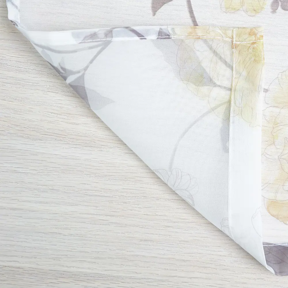 Фото 5 Штора на шторной ленте Witerra Японский пион 300х260 см цвет желтый