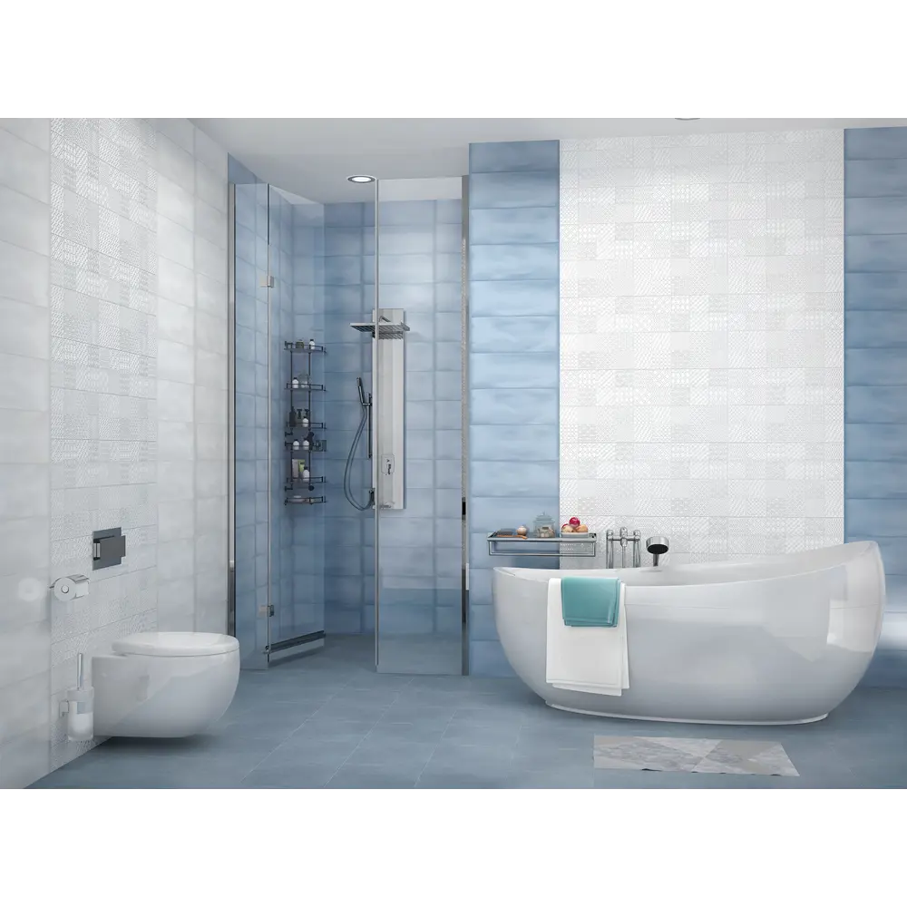 Фото 2 Плитка настенная Azori Nuvola Light 20.1x50.5 см 1.52 м² цвет белый Фото 2 Плитка настенная Azori Nuvola Light 20.1x50.5 см 1.52 м² цвет белый