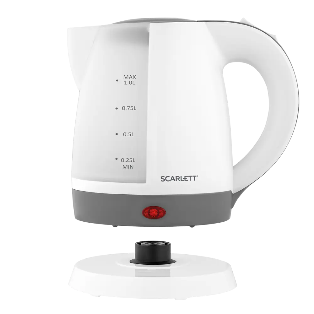 Фото 3 Электрический чайник Scarlett SC-EK18P53 1 л пластик цвет белый Фото 3 Электрический чайник Scarlett SC-EK18P53 1 л пластик цвет белый