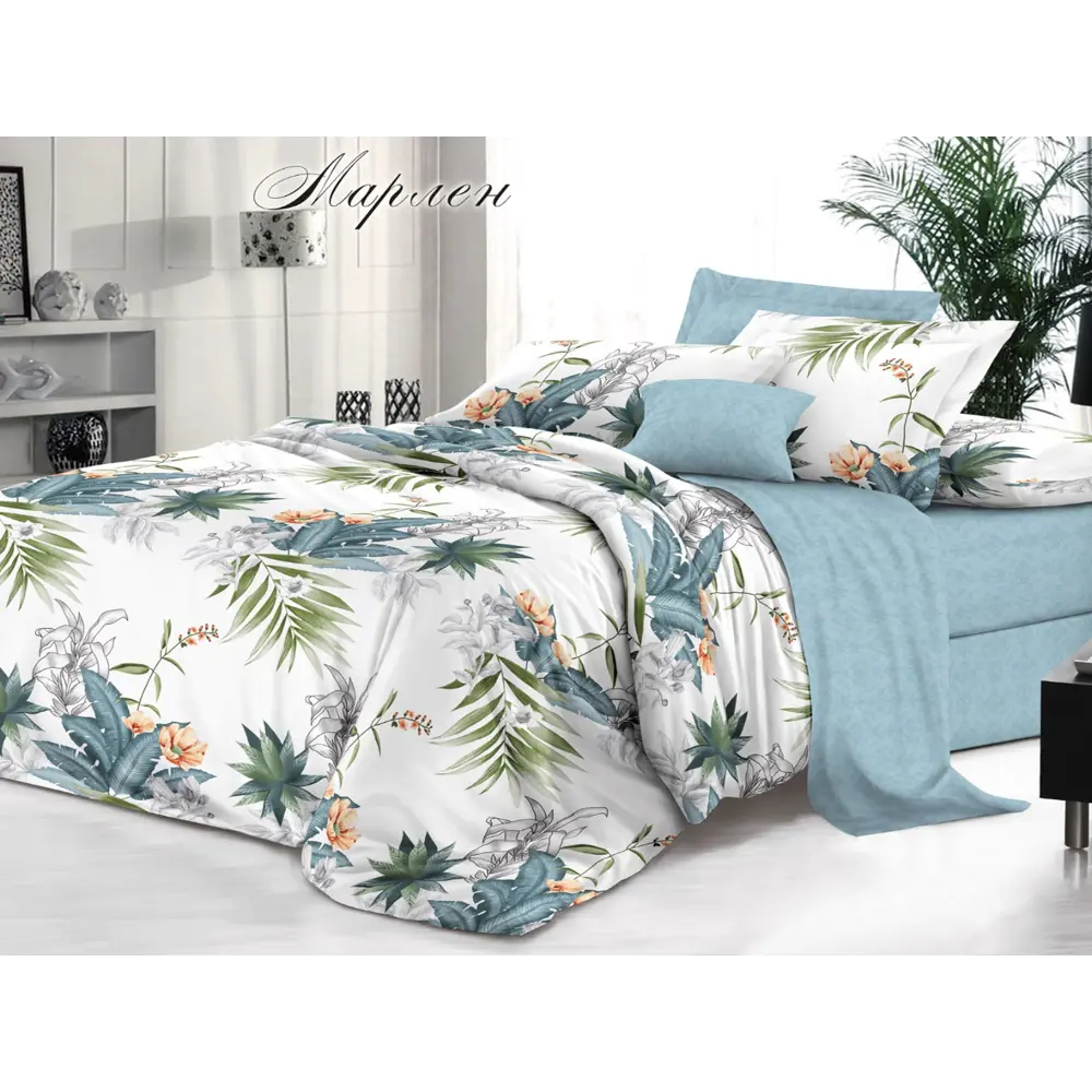 Фото Комплект постельного белья Эльф Bella Vita Premium 1180 Марлен, двуспальный, хлопок, разноцветный Фото Комплект постельного белья Эльф Bella Vita Premium 1180 Марлен, двуспальный, хлопок, разноцветный