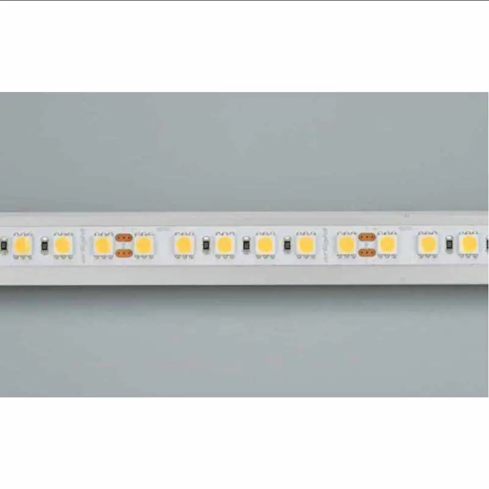 Фото 2 Светодиодная лента ARLIGHT 017425 SMD 5050 96 диод/19.20 Вт/м 24 В IP20 50 м теплый белый свет Фото 2 Светодиодная лента ARLIGHT 017425 SMD 5050 96 диод/19.20 Вт/м 24 В IP20 50 м теплый белый свет