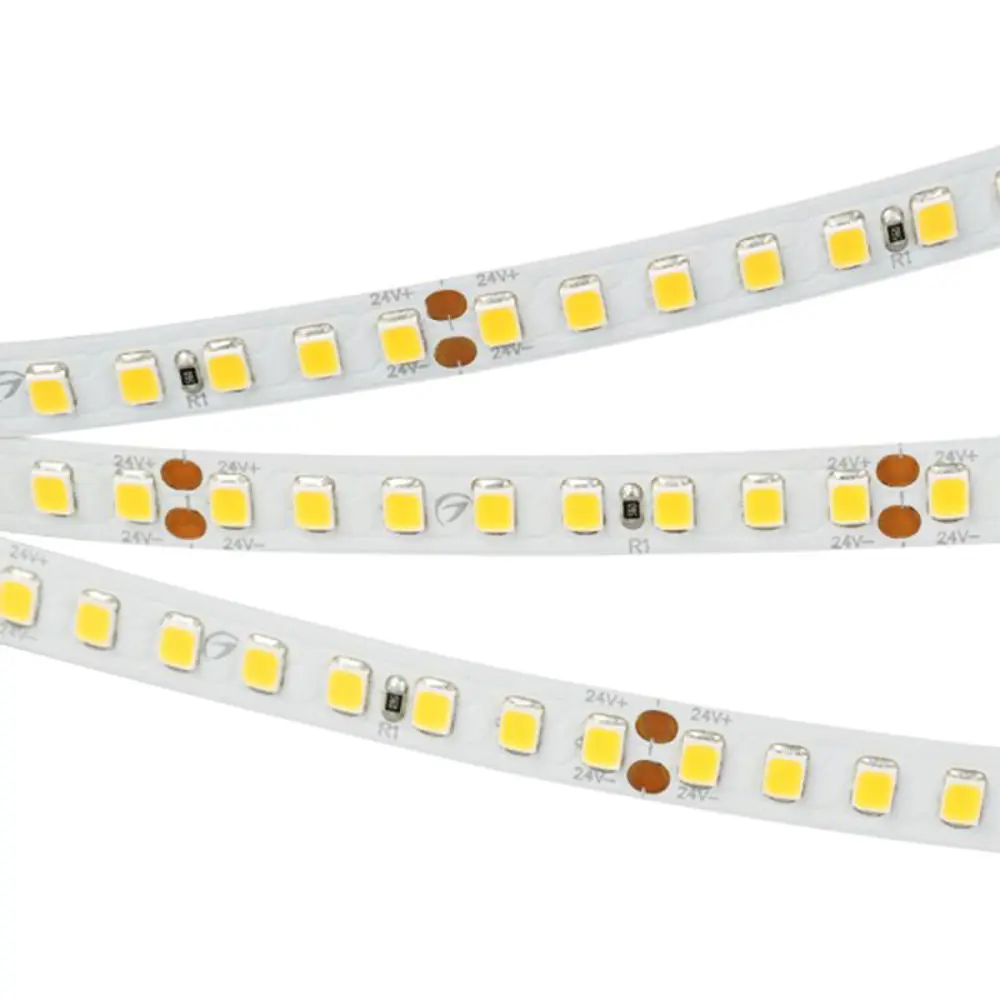 Фото 6 Светодиодная лента Arlight 024553(2) SMD 2835 160 диод/м 10.80 Вт/м 24 В IP20 50 м теплый белый свет Фото 6 Светодиодная лента Arlight 024553(2) SMD 2835 160 диод/м 10.80 Вт/м 24 В IP20 50 м теплый белый свет