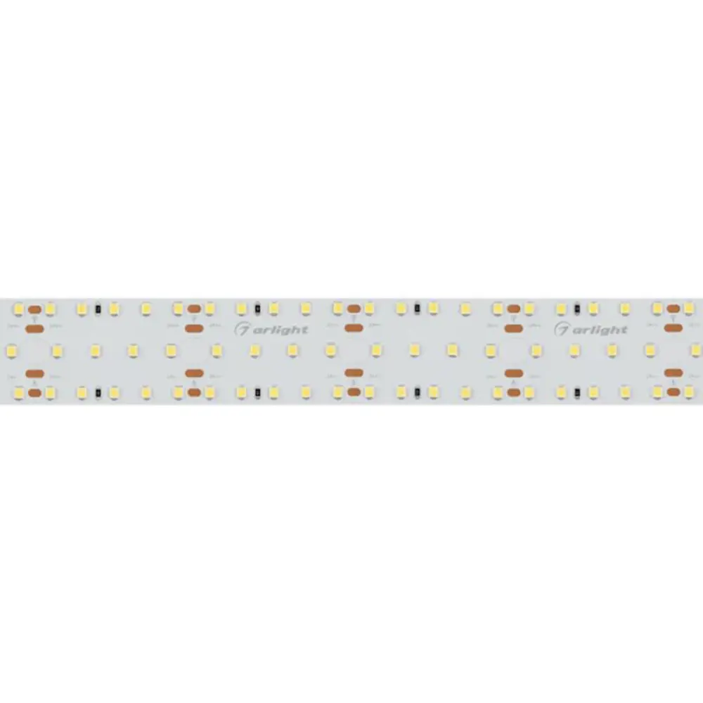 Фото 2 Светодиодная лента Arlight 023403 SMD 2835 280 диод/25 Вт/м 24 В IP20 2.5 м теплый белый свет