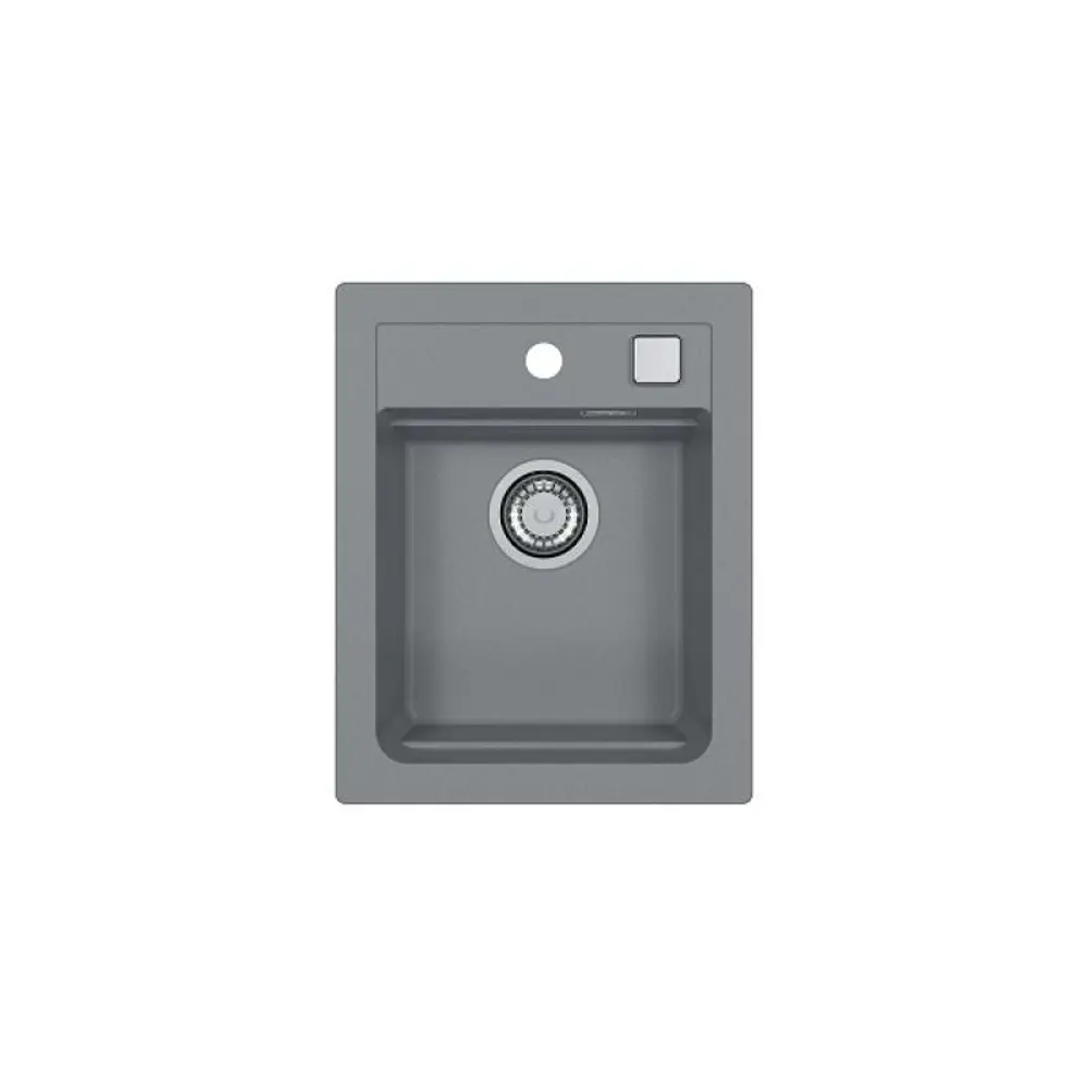 Фото Врезная мойка Alveus ATROX 40x50 см глубина 19.50 см искусственный камень цвет серый Фото Врезная мойка Alveus ATROX 40x50 см глубина 19.50 см искусственный камень цвет серый