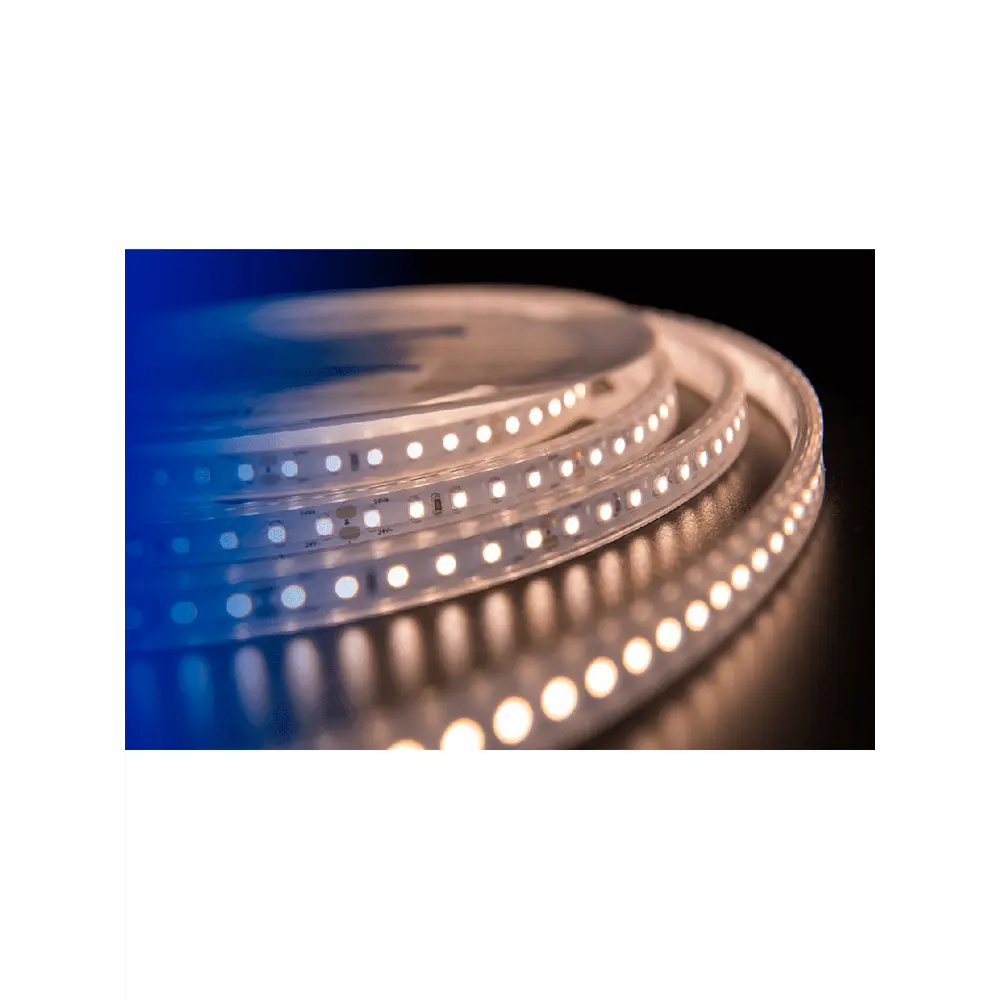 Фото Светодиодная лента DESIGNLED DSG3120-24-WW-65 120 диод/9.6 Вт/м 24 В IP65 5 м теплый белый свет Фото Светодиодная лента DESIGNLED DSG3120-24-WW-65 120 диод/9.6 Вт/м 24 В IP65 5 м теплый белый свет