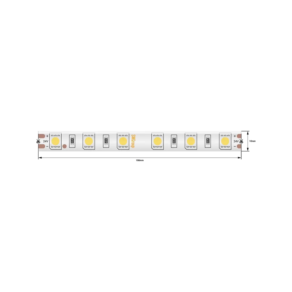 Фото 8 Светодиодная лента SWG SWG560-24-14.4-W-65 60 диод/14.4 Вт/м 24 В IP65 5 м холодный белый свет Фото 8 Светодиодная лента SWG SWG560-24-14.4-W-65 60 диод/14.4 Вт/м 24 В IP65 5 м холодный белый свет