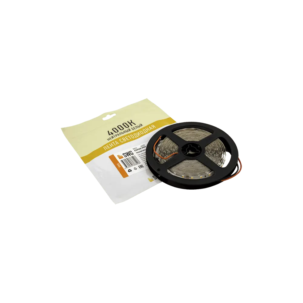 Фото Светодиодная лента SWG PRO SWG2P84-24-8.6-NW 84диод/8.6 Вт/м 24 В IP20 5 м нейтральный белый свет Фото Светодиодная лента SWG PRO SWG2P84-24-8.6-NW 84диод/8.6 Вт/м 24 В IP20 5 м нейтральный белый свет