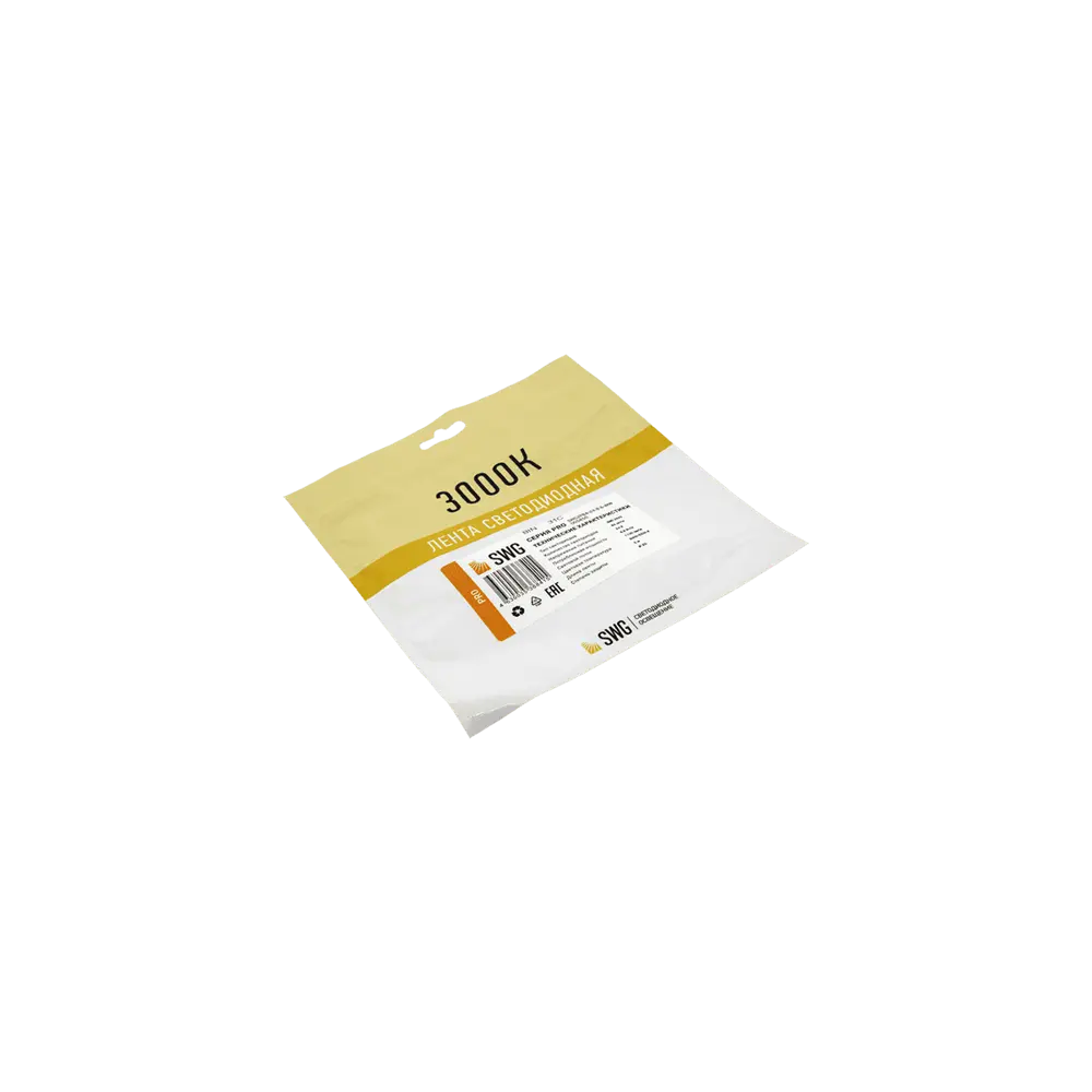 Фото 4 Светодиодная лента SWG PRO SWG2P84-24-8.6-WW 84диод/8.6 Вт/м 24 В IP20 5 м теплый белый свет Фото 4 Светодиодная лента SWG PRO SWG2P84-24-8.6-WW 84диод/8.6 Вт/м 24 В IP20 5 м теплый белый свет