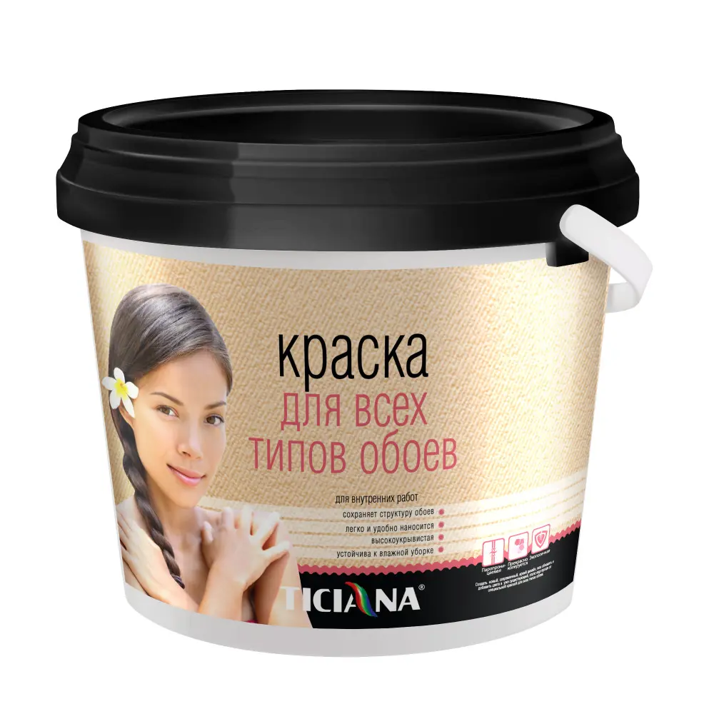 Фото Краска для внутренних работ TICIANA 4300002506 цвет белый 4.5 л Фото Краска для внутренних работ TICIANA 4300002506 цвет белый 4.5 л