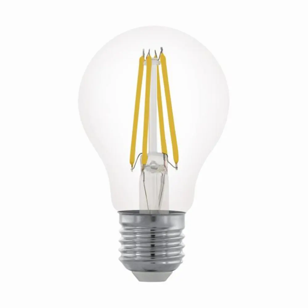 Фото Лампа светодиодная EGLO 11701 LM_LED_E27 E27 220 В 6 Вт груша прозрачная 806 Лм теплый белый свет Фото Лампа светодиодная EGLO 11701 LM_LED_E27 E27 220 В 6 Вт груша прозрачная 806 Лм теплый белый свет