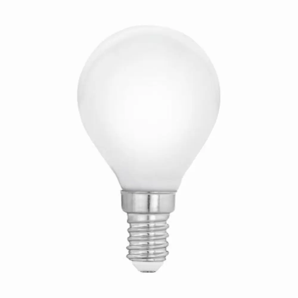 Фото Лампа светодиодная EGLO 11604 LM_LED_E14 E14 220 В 4 Вт круг матовая 470 Лм теплый белый свет Фото Лампа светодиодная EGLO 11604 LM_LED_E14 E14 220 В 4 Вт круг матовая 470 Лм теплый белый свет