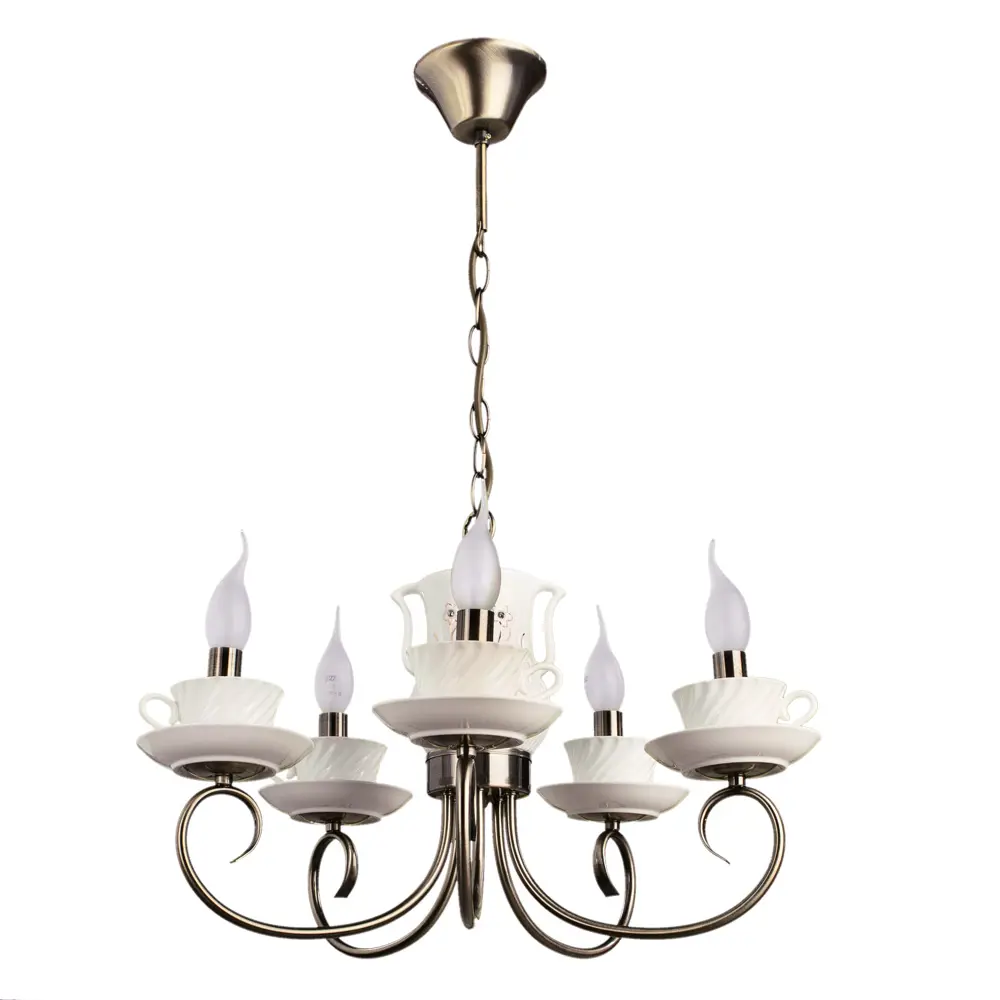 Фото Люстра потолочная ARTE LAMP A6380LM-5AB A6380LM-5AB 5 ламп 10 м² цвет бронза Фото Люстра потолочная ARTE LAMP A6380LM-5AB A6380LM-5AB 5 ламп 10 м² цвет бронза