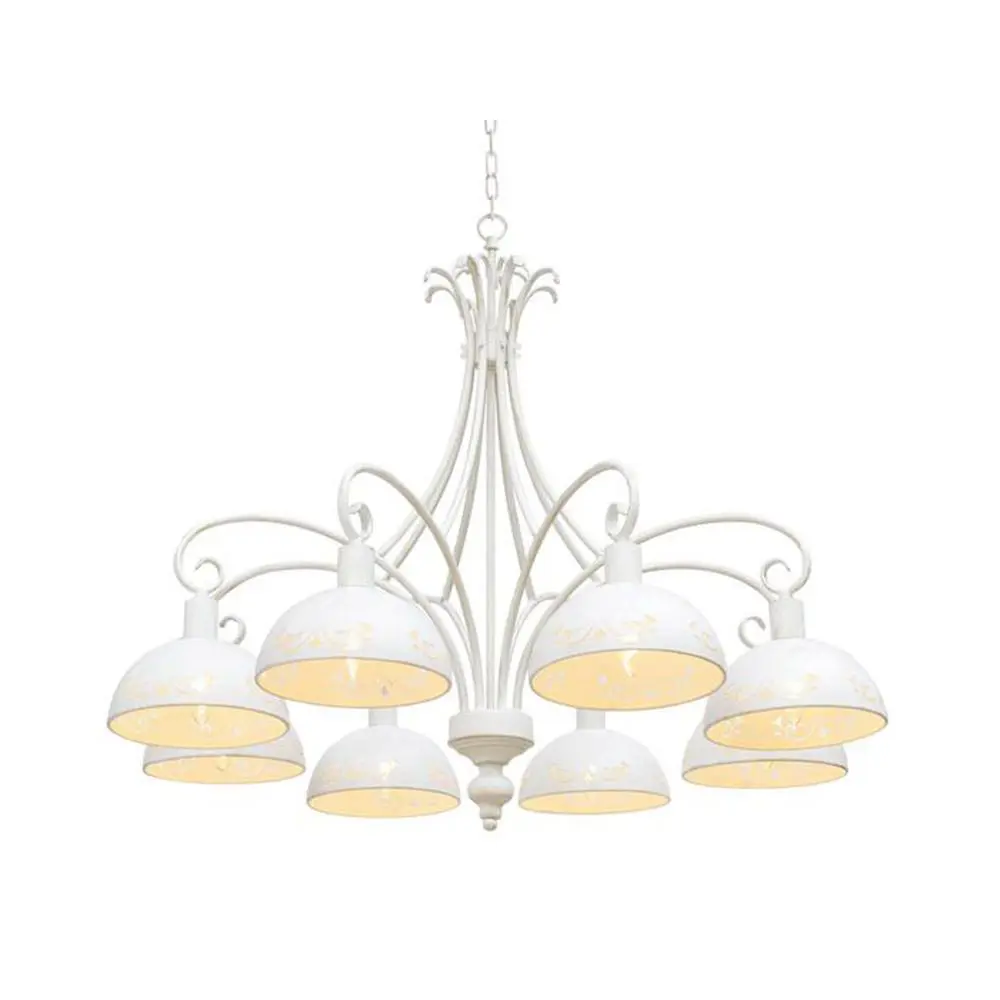 Фото Люстра потолочная ARTE LAMP A2060LM-8WG A2060LM-8WG 8 ламп 12 м² цвет белый Фото Люстра потолочная ARTE LAMP A2060LM-8WG A2060LM-8WG 8 ламп 12 м² цвет белый