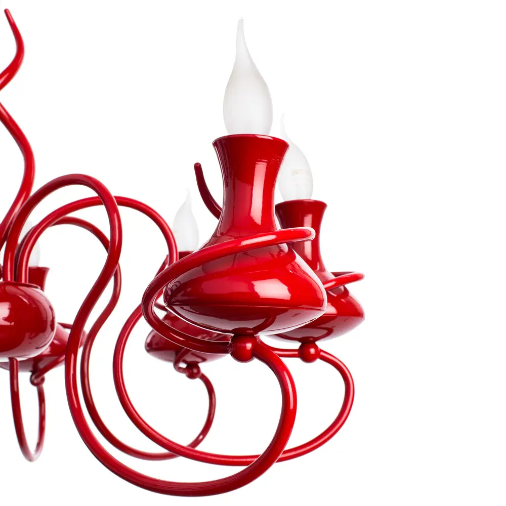 Фото 4 Люстра потолочная ARTE LAMP A6819LM-8RD A6819LM-8RD 8 ламп 12 м² цвет красный Фото 4 Люстра потолочная ARTE LAMP A6819LM-8RD A6819LM-8RD 8 ламп 12 м² цвет красный