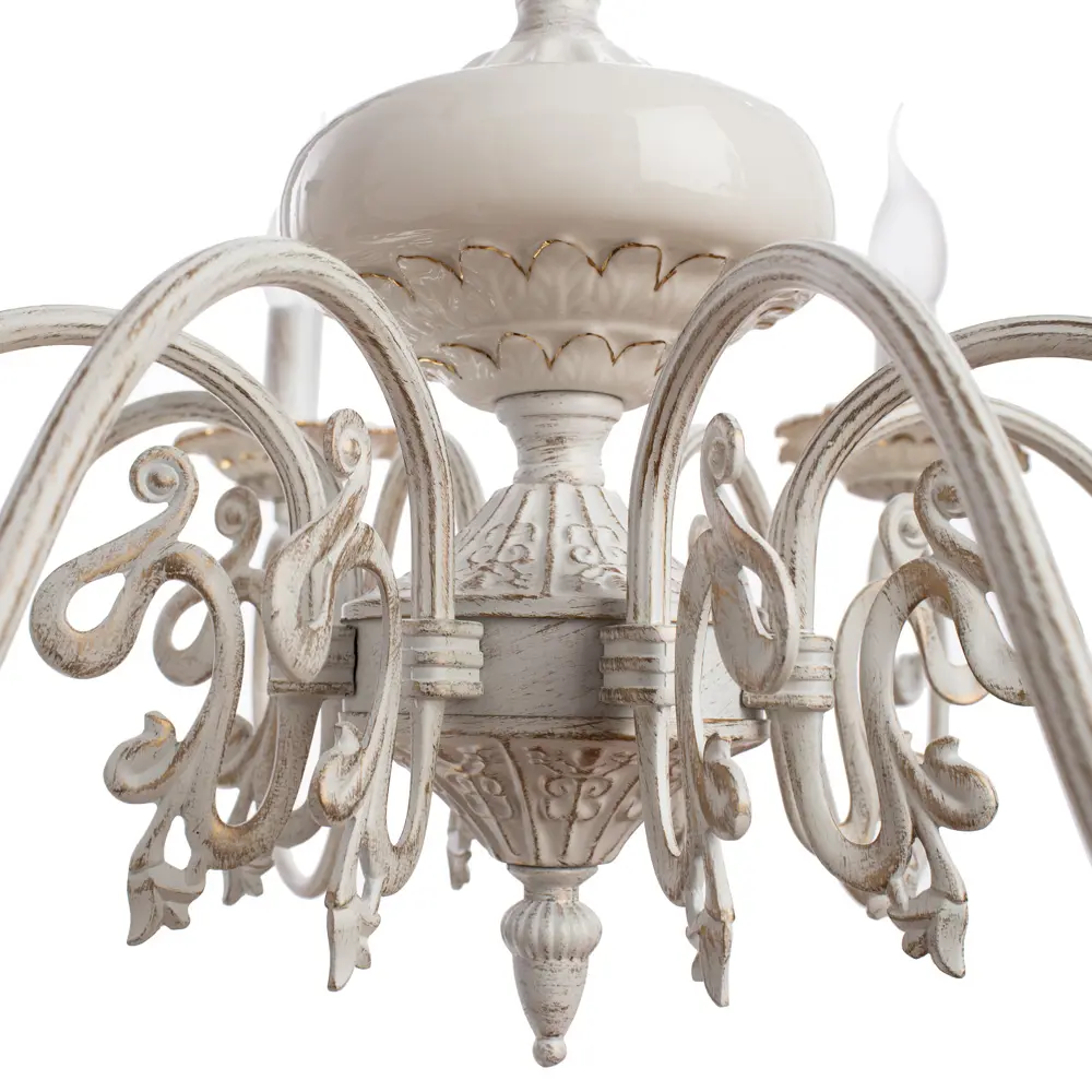 Фото 4 Люстра потолочная ARTE LAMP A5333LM-8WG A5333LM-8WG 8 ламп 12 м² цвет белый Фото 4 Люстра потолочная ARTE LAMP A5333LM-8WG A5333LM-8WG 8 ламп 12 м² цвет белый