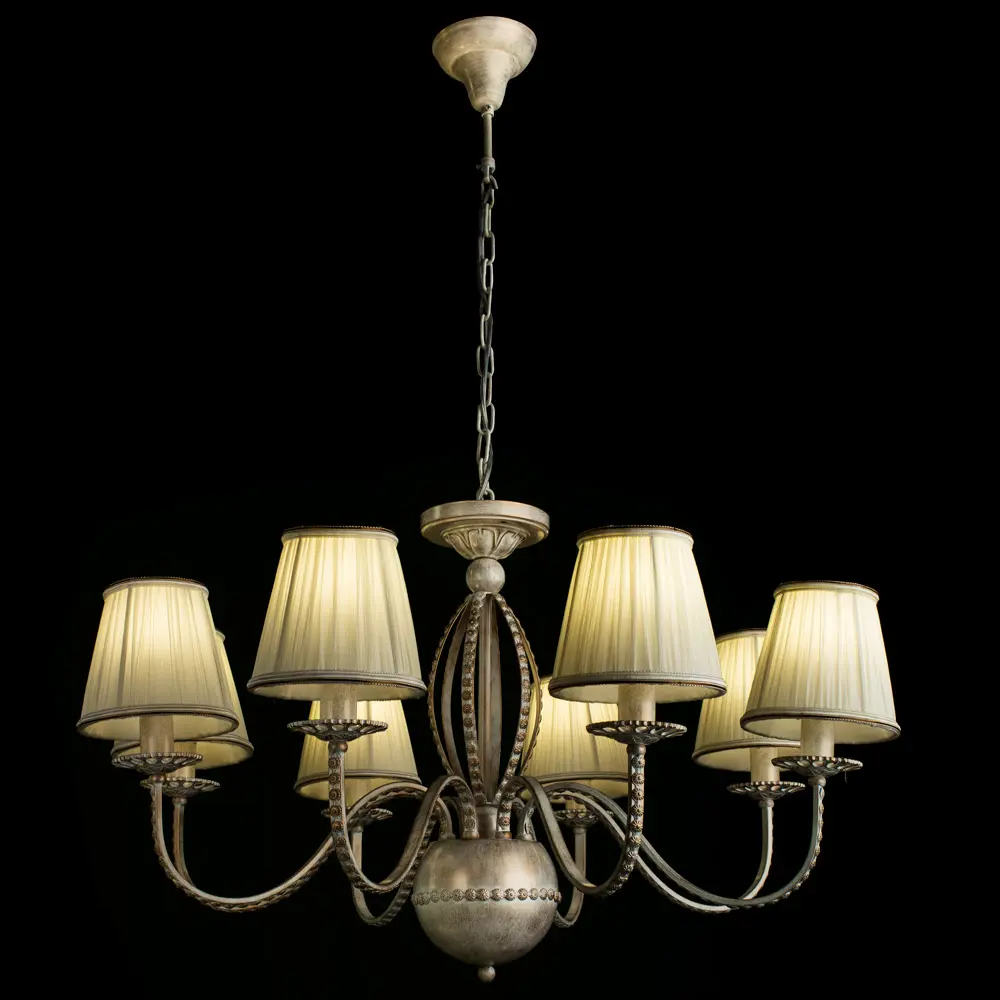 Фото 2 Люстра потолочная ARTE LAMP A2046LM-8WG A2046LM-8WG 8 ламп 21 м² цвет белый Фото 2 Люстра потолочная ARTE LAMP A2046LM-8WG A2046LM-8WG 8 ламп 21 м² цвет белый
