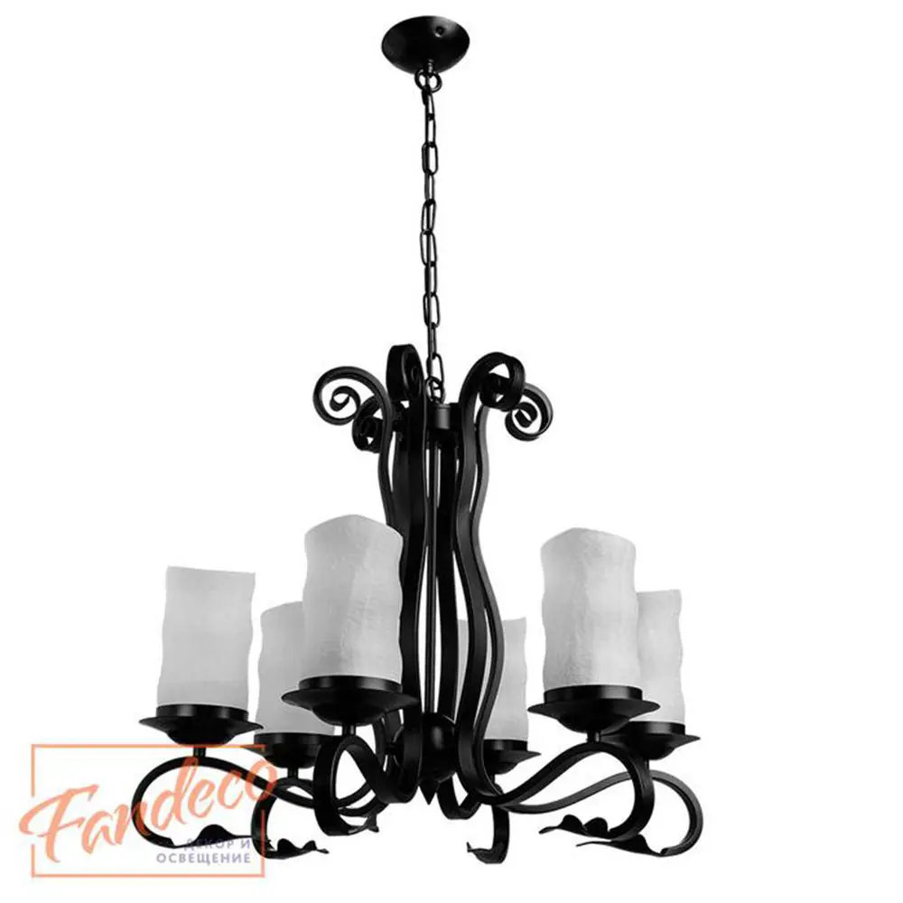 Фото Люстра потолочная ARTE LAMP A7915LM-6BK A7915LM-6BK 6 ламп 14 м² цвет черный Фото Люстра потолочная ARTE LAMP A7915LM-6BK A7915LM-6BK 6 ламп 14 м² цвет черный