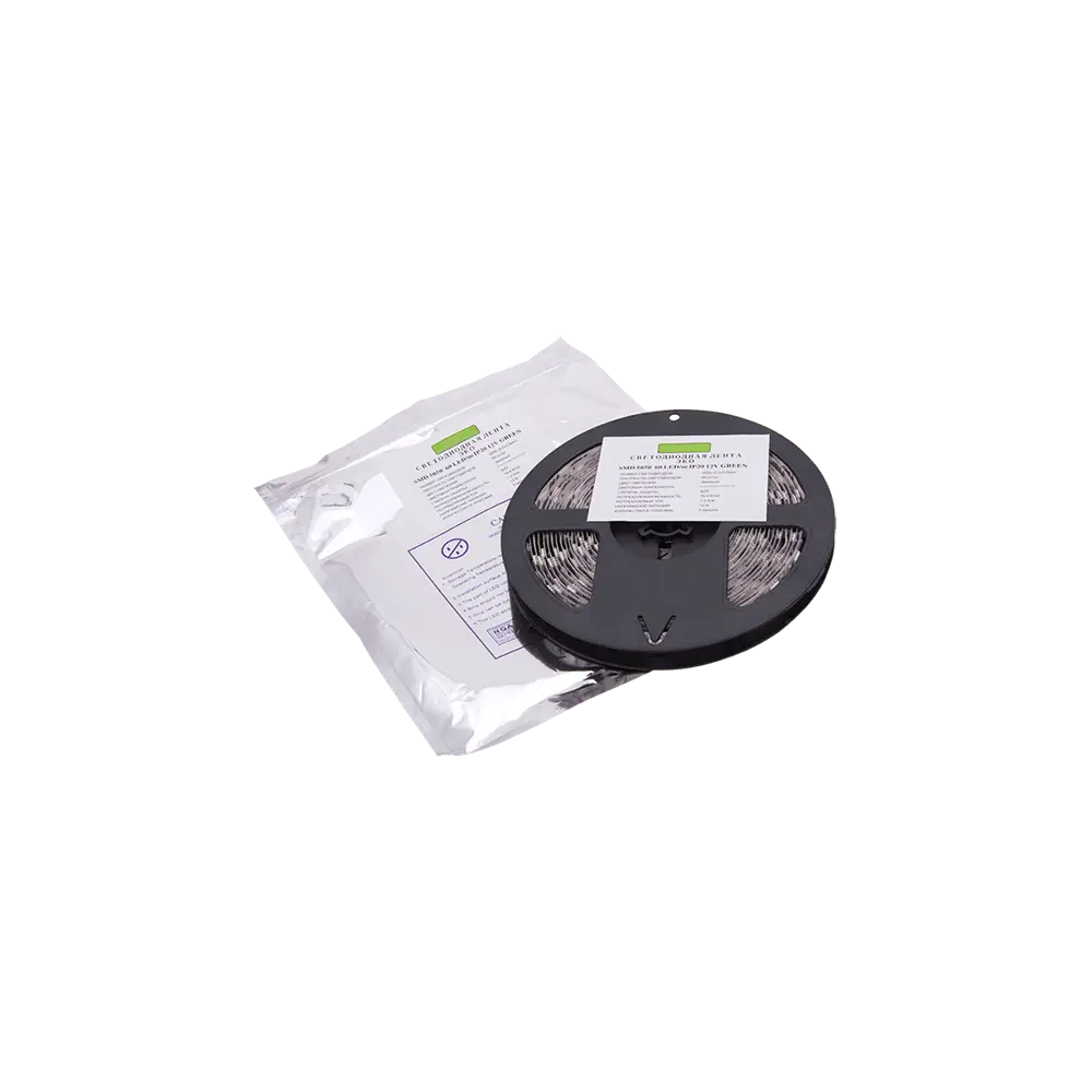 Фото 5 Светодиодная лента SWG ECO-SWG560-12-14.4-G 60 диод/14.4 Вт/м 12 В IP20 5 м зеленый свет Фото 5 Светодиодная лента SWG ECO-SWG560-12-14.4-G 60 диод/14.4 Вт/м 12 В IP20 5 м зеленый свет