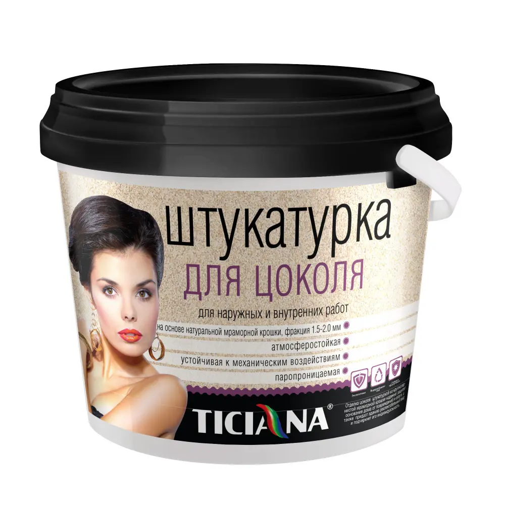 Фото Штукатурка декоративная TICIANA 4300000561 цвет белый 16.44 л Фото Штукатурка декоративная TICIANA 4300000561 цвет белый 16.44 л
