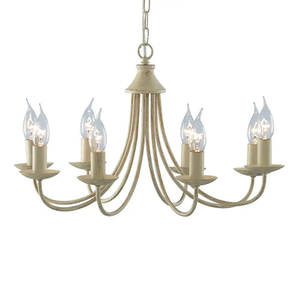 Фото Люстра потолочная ARTE LAMP A6310LM-8WG A6310LM-8WG 8 ламп 21 м² цвет белый Фото Люстра потолочная ARTE LAMP A6310LM-8WG A6310LM-8WG 8 ламп 21 м² цвет белый