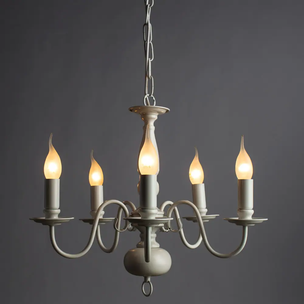 Фото 2 Люстра потолочная ARTE LAMP A1029LM-5WC A1029LM-5WC 5 ламп 10 м² цвет белый Фото 2 Люстра потолочная ARTE LAMP A1029LM-5WC A1029LM-5WC 5 ламп 10 м² цвет белый