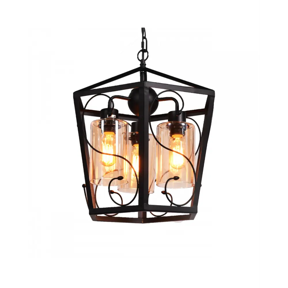 Фото Светильник подвесной LUMINA DECO Sparetta LDP 11350-3 3 лампы 9 м² цвет черный Фото Светильник подвесной LUMINA DECO Sparetta LDP 11350-3 3 лампы 9 м² цвет черный
