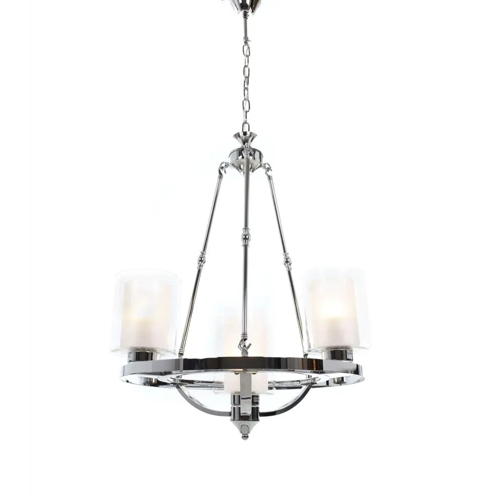 Фото 3 Люстра подвесная LUMINA DECO Santini LDP 1220-4 CHR+WT 4 лампы 12 м² цвет хром Фото 3 Люстра подвесная LUMINA DECO Santini LDP 1220-4 CHR+WT 4 лампы 12 м² цвет хром