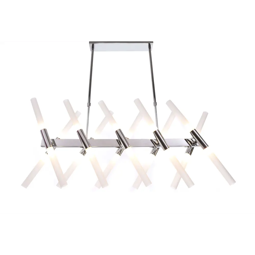 Фото 2 Светильник подвесной LUMINA DECO Alford LDP 6036-20 CHR 20 ламп 21 м² цвет хром Фото 2 Светильник подвесной LUMINA DECO Alford LDP 6036-20 CHR 20 ламп 21 м² цвет хром