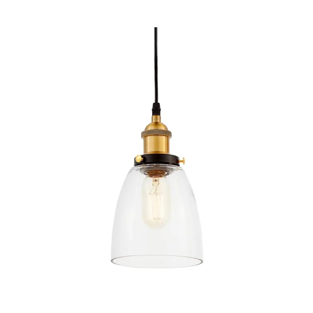 Фото 2 Светильник подвесной LUMINA DECO Fabi LDP 6800 MD+PR 1 лампа 3 м² цвет прозрачный Фото 2 Светильник подвесной LUMINA DECO Fabi LDP 6800 MD+PR 1 лампа 3 м² цвет прозрачный