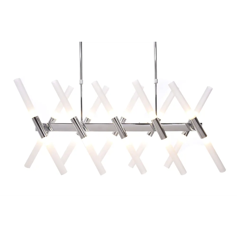 Фото 3 Светильник подвесной LUMINA DECO Alford LDP 6036-20 CHR 20 ламп 21 м² цвет хром Фото 3 Светильник подвесной LUMINA DECO Alford LDP 6036-20 CHR 20 ламп 21 м² цвет хром