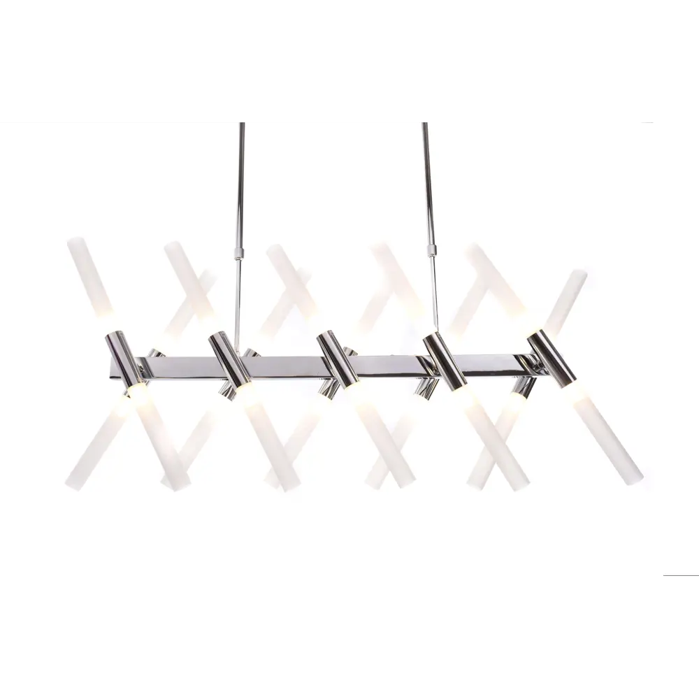 Фото 4 Светильник подвесной LUMINA DECO Alford LDP 6036-20 CHR 20 ламп 21 м² цвет хром Фото 4 Светильник подвесной LUMINA DECO Alford LDP 6036-20 CHR 20 ламп 21 м² цвет хром