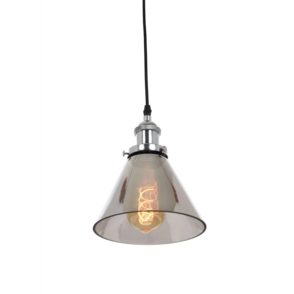 Фото 3 Светильник подвесной LUMINA DECO Nubi LDP 6801 CHR+GY 1 лампа 3 м² цвет дымно-серый Фото 3 Светильник подвесной LUMINA DECO Nubi LDP 6801 CHR+GY 1 лампа 3 м² цвет дымно-серый