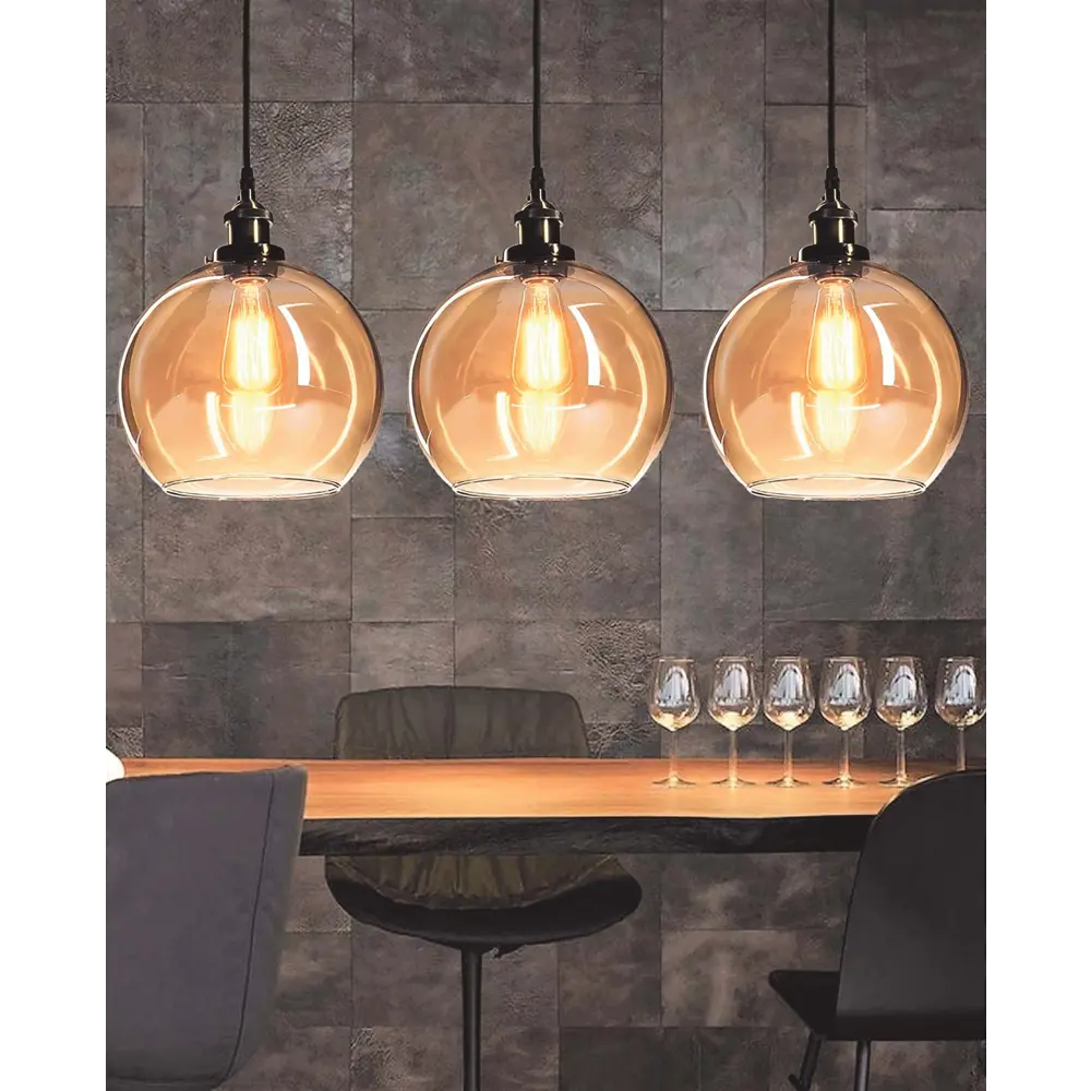 Фото 4 Светильник подвесной LUMINA DECO Navarro LDP 6802 TEA 1 лампа 3 м² цвет желтый Фото 4 Светильник подвесной LUMINA DECO Navarro LDP 6802 TEA 1 лампа 3 м² цвет желтый