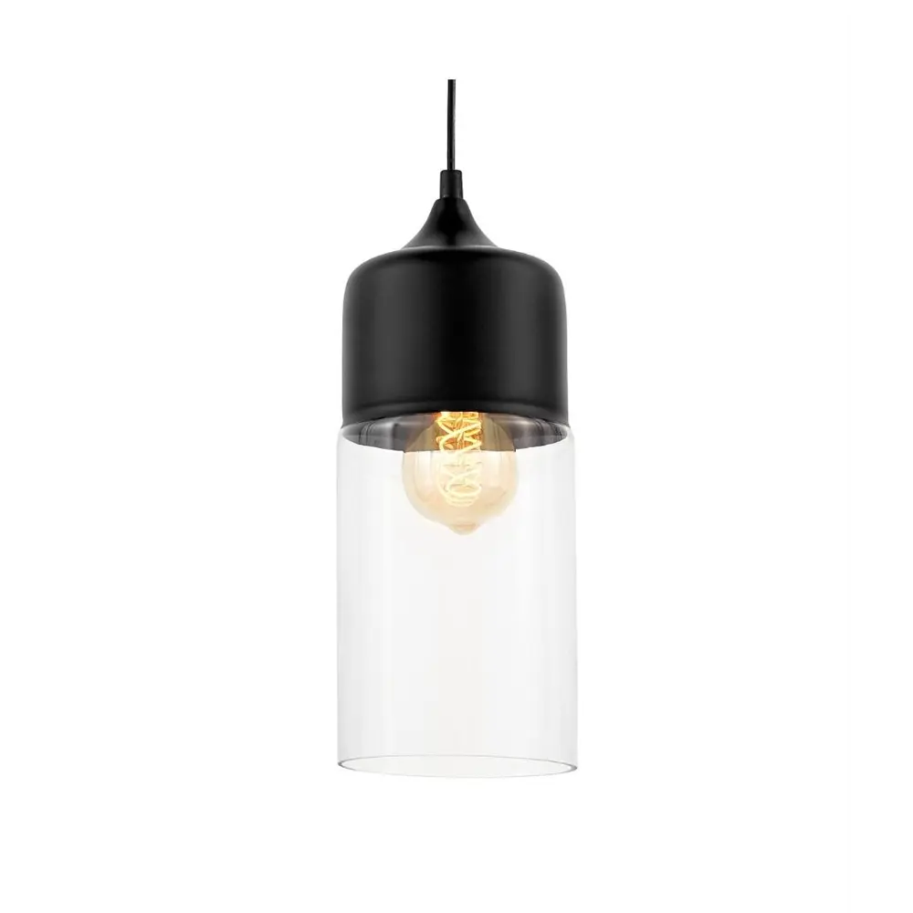 Фото 2 Светильник подвесной LUMINA DECO Zenia LDP 6806 BK+PR 1 лампа 3 м² цвет черный Фото 2 Светильник подвесной LUMINA DECO Zenia LDP 6806 BK+PR 1 лампа 3 м² цвет черный