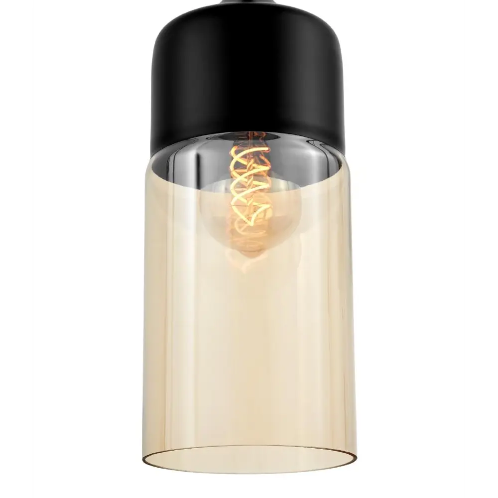 Фото 4 Светильник подвесной LUMINA DECO Zenia LDP 6806 BK+TEA 1 лампа 3 м² цвет черный Фото 4 Светильник подвесной LUMINA DECO Zenia LDP 6806 BK+TEA 1 лампа 3 м² цвет черный