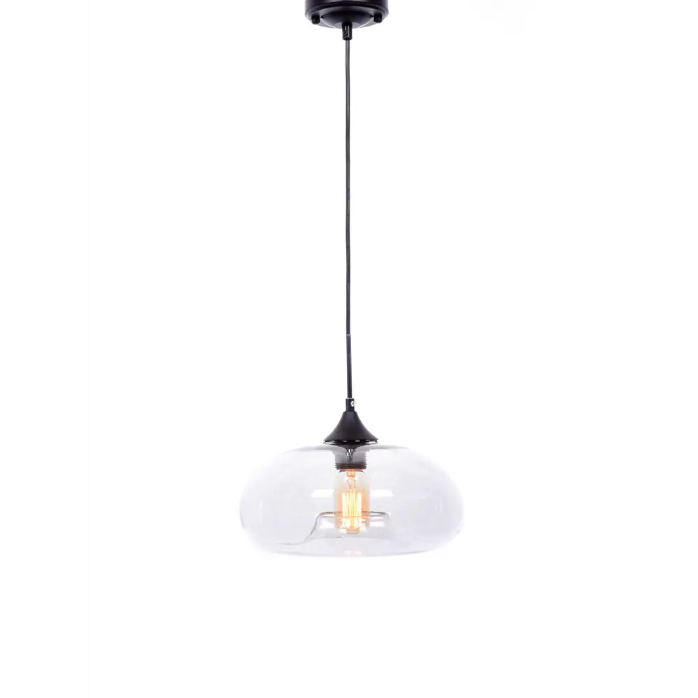 Фото Светильник подвесной LUMINA DECO Brosso LDP 6810 PR 1 лампа 3 м² цвет прозрачный Фото Светильник подвесной LUMINA DECO Brosso LDP 6810 PR 1 лампа 3 м² цвет прозрачный