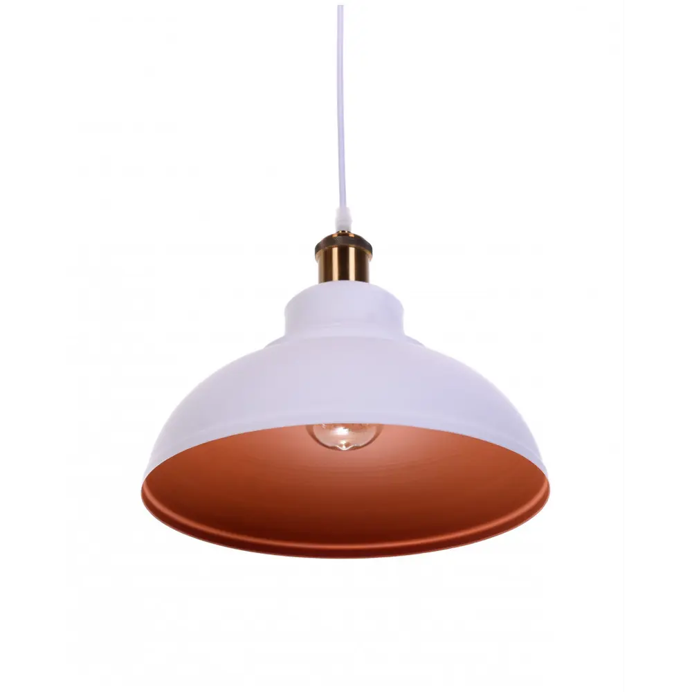 Фото 2 Светильник подвесной LUMINA DECO Boggi LDP 6858 WT+BRONZE 1 лампа 3 м² цвет белый Фото 2 Светильник подвесной LUMINA DECO Boggi LDP 6858 WT+BRONZE 1 лампа 3 м² цвет белый