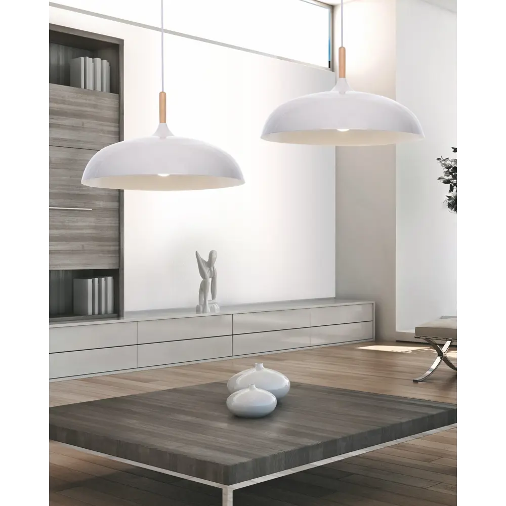 Фото 5 Светильник подвесной LUMINA DECO Versi LDP 7899 WT 1 лампа 3 м² цвет белый Фото 5 Светильник подвесной LUMINA DECO Versi LDP 7899 WT 1 лампа 3 м² цвет белый