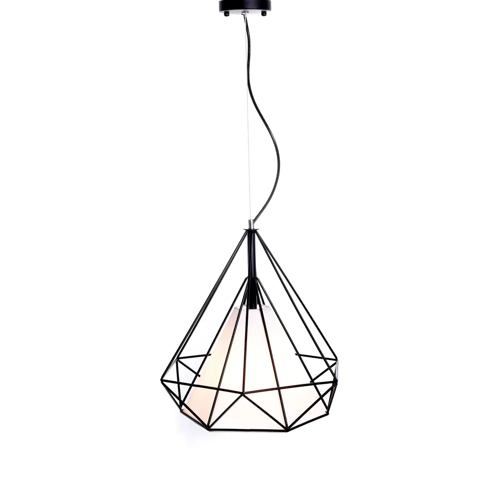 Фото 2 Светильник подвесной LUMINA DECO Forti LDP 7921 BK 1 лампа 3 м² цвет черный Фото 2 Светильник подвесной LUMINA DECO Forti LDP 7921 BK 1 лампа 3 м² цвет черный