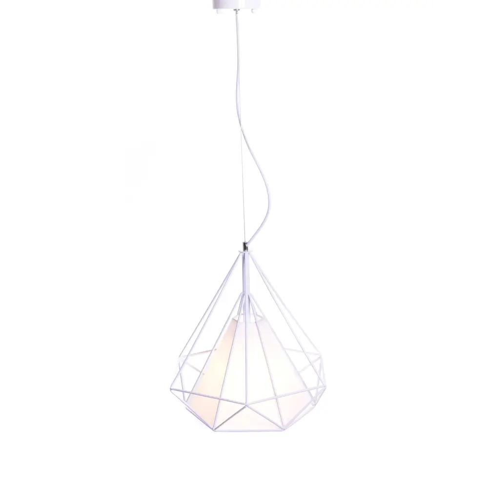 Фото 2 Светильник подвесной LUMINA DECO Forti LDP 7921 WT 1 лампа 3 м² цвет белый Фото 2 Светильник подвесной LUMINA DECO Forti LDP 7921 WT 1 лампа 3 м² цвет белый