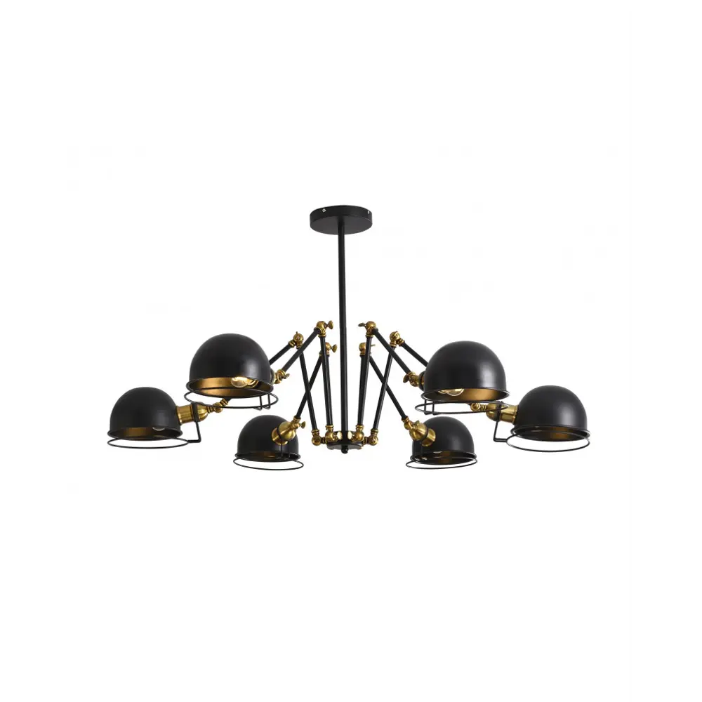 Фото Светильник подвесной LUMINA DECO Valmonti LDP D015-6 BK 6 ламп 18 м² цвет черный Фото Светильник подвесной LUMINA DECO Valmonti LDP D015-6 BK 6 ламп 18 м² цвет черный
