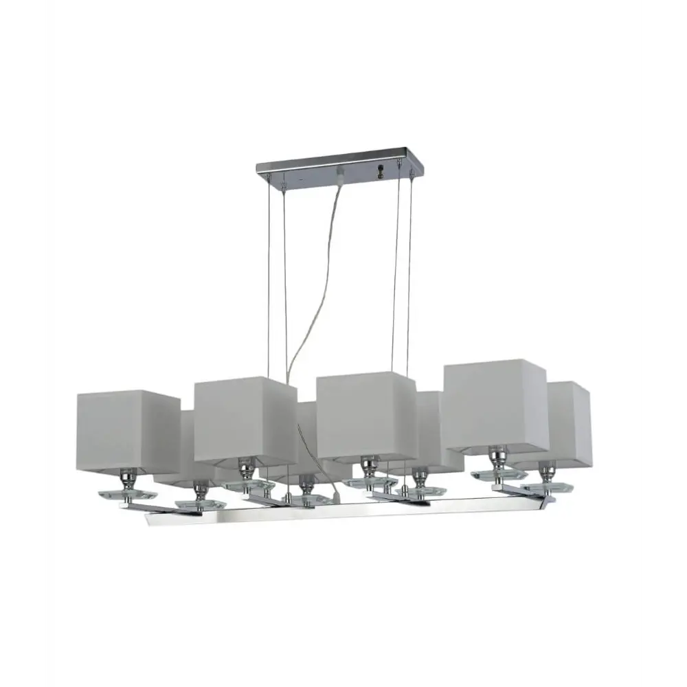Фото Люстра подвесная хрустальная Lumina Deco Fianelo LDP 1248-8 WT 8 ламп 24 м² цвет серый Фото Люстра подвесная хрустальная Lumina Deco Fianelo LDP 1248-8 WT 8 ламп 24 м² цвет серый