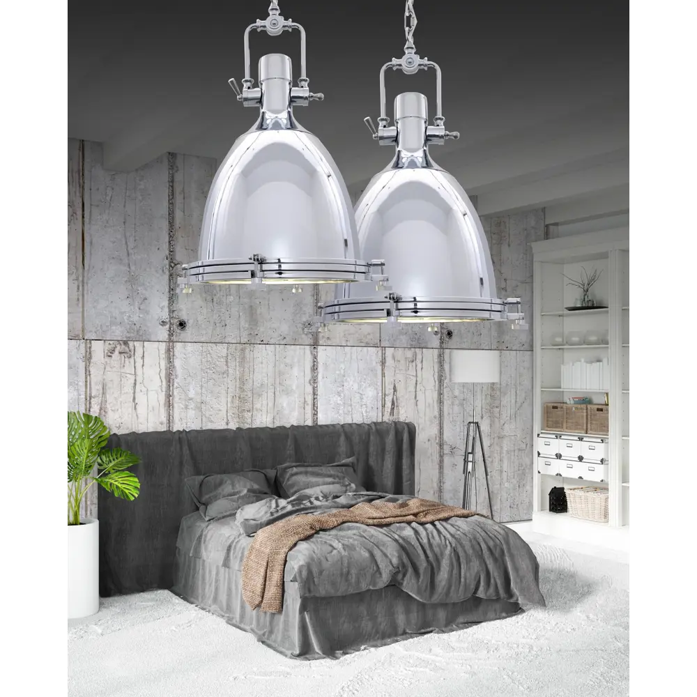 Фото 2 Светильник подвесной LUMINA DECO Alcantare LDP 707-1 CHR 1 лампа 3 м² цвет хром Фото 2 Светильник подвесной LUMINA DECO Alcantare LDP 707-1 CHR 1 лампа 3 м² цвет хром