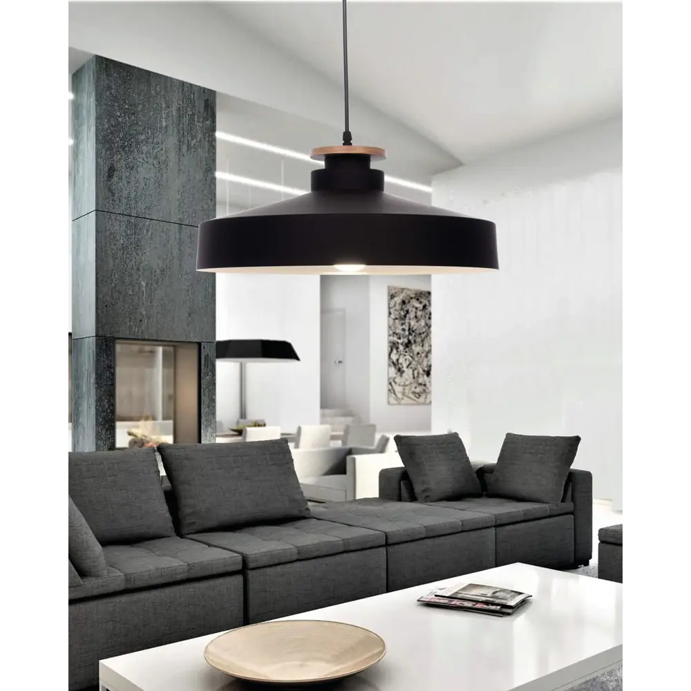 Фото 5 Светильник подвесной LUMINA DECO Levanti LDP 7974-400 BK+WT 1 лампа 3 м² цвет черный Фото 5 Светильник подвесной LUMINA DECO Levanti LDP 7974-400 BK+WT 1 лампа 3 м² цвет черный
