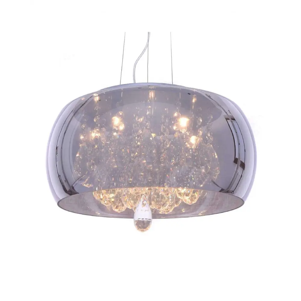Фото 2 Светильник подвесной LUMINA DECO Tosso LDP 8066-500 GY 9 ламп 12 м² цвет хром Фото 2 Светильник подвесной LUMINA DECO Tosso LDP 8066-500 GY 9 ламп 12 м² цвет хром