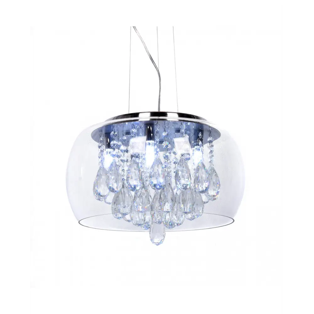 Фото 3 Светильник подвесной LUMINA DECO Tosso LDP 8066-400 PR 6 ламп 9 м² цвет прозрачный Фото 3 Светильник подвесной LUMINA DECO Tosso LDP 8066-400 PR 6 ламп 9 м² цвет прозрачный
