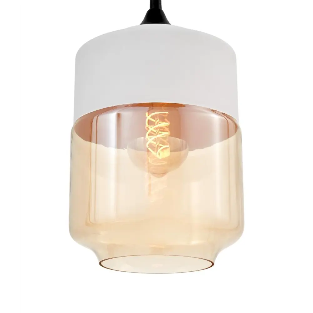 Фото 4 Светильник подвесной LUMINA DECO Astila LDP 6807 WT+TEA 1 лампа 3 м² цвет белый Фото 4 Светильник подвесной LUMINA DECO Astila LDP 6807 WT+TEA 1 лампа 3 м² цвет белый